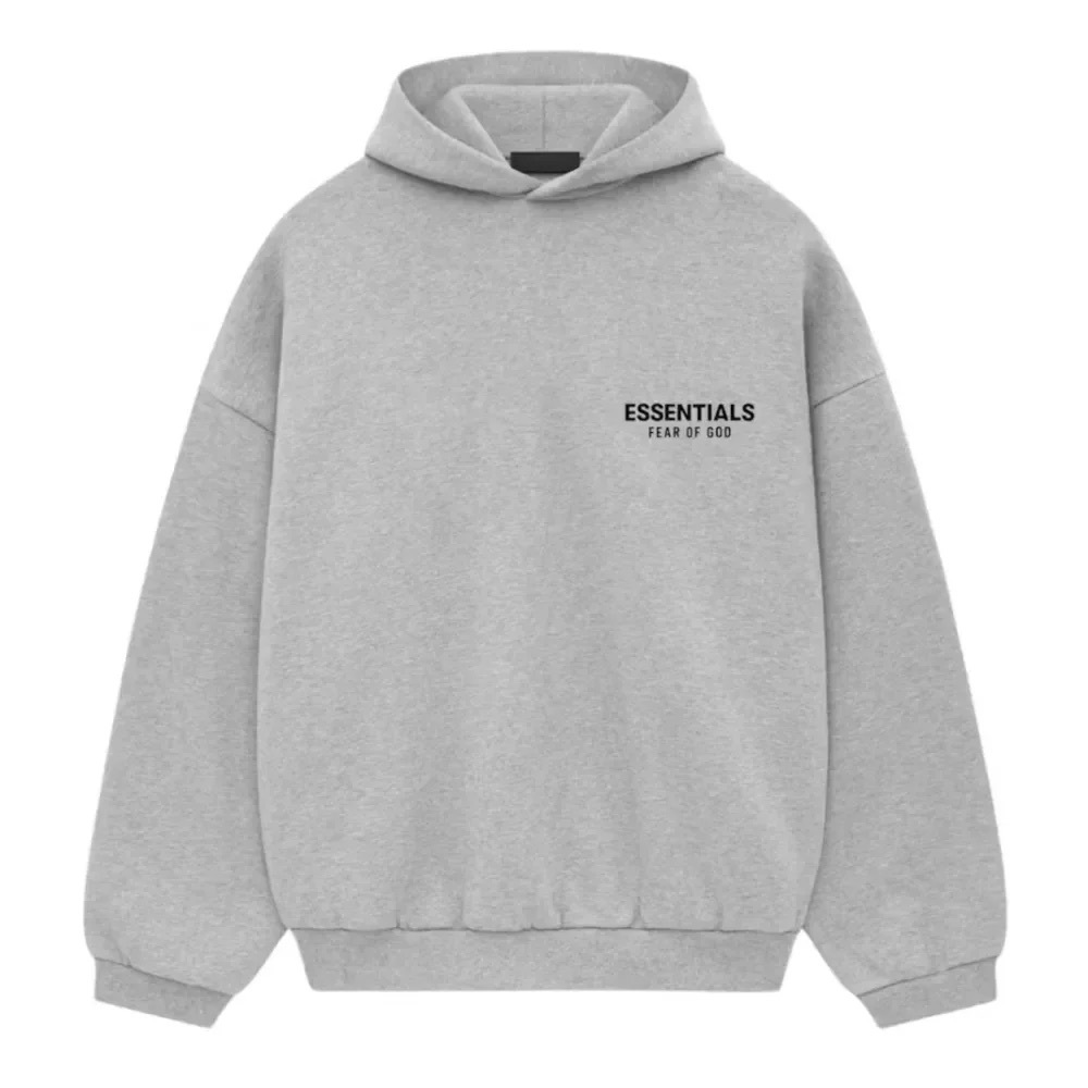 NWT: Fear of God Essentials Fleece Hoodie II Light Heather Gray FW24 | XS